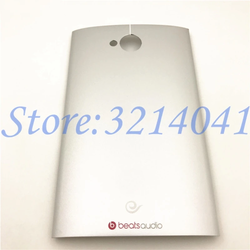 Оригинальная задняя металлическая батарея для htc One Dual Sim M7 802t 802d 802w чехол с крышкой чехол с логотипом - Цвет: Silver