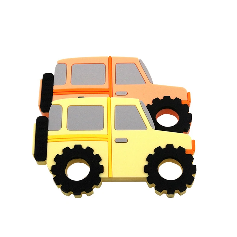 

1pc Baby Teether Silicone Food Grade Car Teether Nursing Teething Necklace Accessories Silicone Animal Teether