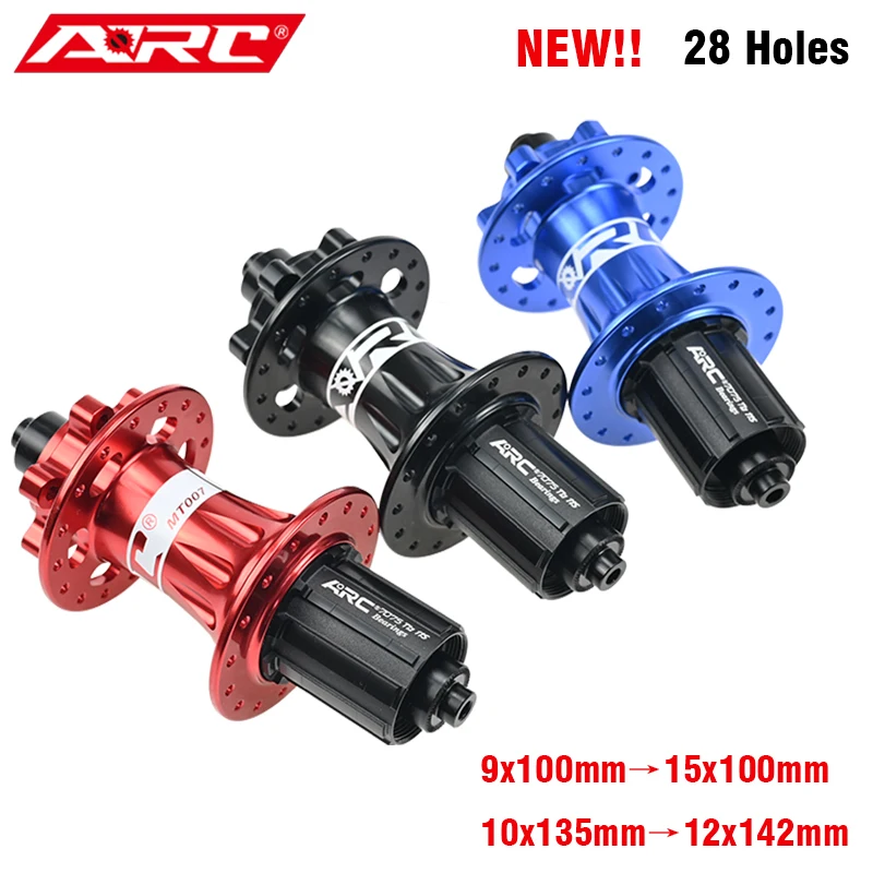 ARC Newest 28 Holes Mountain Bike Hub Disc Brake Aluminum Alloy Bicycle Hub 4 Pawls 48 Clicks Front Hub Rear Hub Warranty 1 Year ARC Newest 28 Holes Mountain Bike Hub Disc Brake Aluminum Alloy Bicycle Hub 4 Pawls 48 Clicks Front Hub Rear Hub Warranty 1 Year
