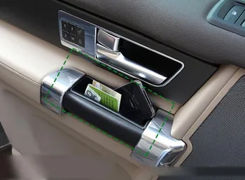 

Car styling Qualirty Interior Side Door Armrest Storage Box Cover 4pcs/set For Land Rover LR4 Discovery 4 2010-2015