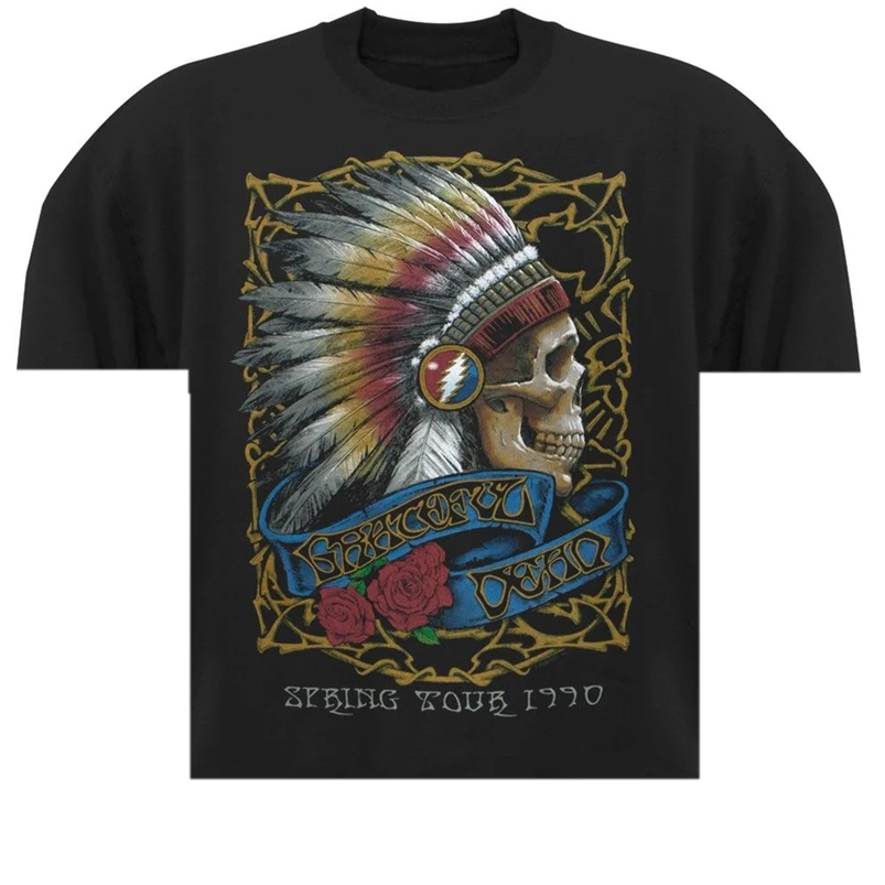 1990 свитер с круглым вырезом и надписью Grateful Dead весенний тур уличная