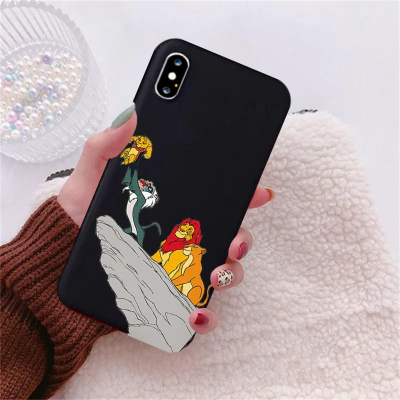 -11 Милый Король Лев Simba Nala силиконовый чехол для телефона чехол для IPhone X 7 8 6s Plus XS MAX XR 11 Pro Max чехол - Цвет: -11