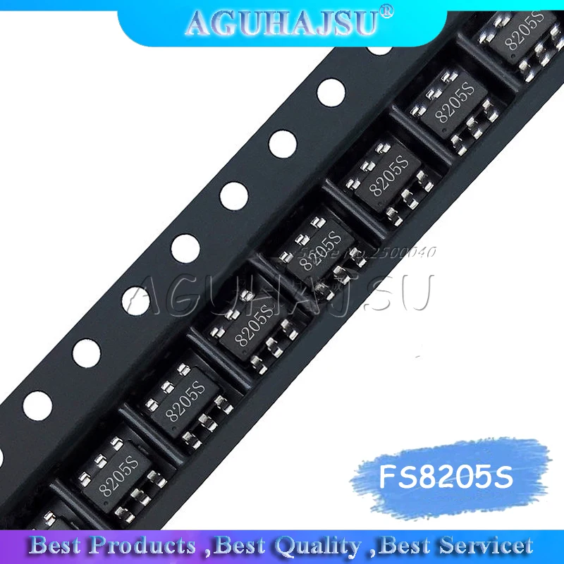 20 шт FS8205S 8205 SOT23 6 FS8205 Шелковый экран S литиевая батарея защита IC|ic|ic sot23-6 |