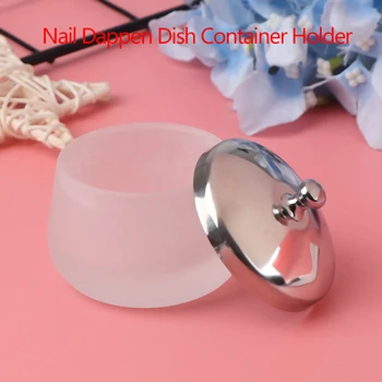 

Matte Crystal Glass Nail Acrylic Dappen Dish Cup Liquid Container Holder Tools