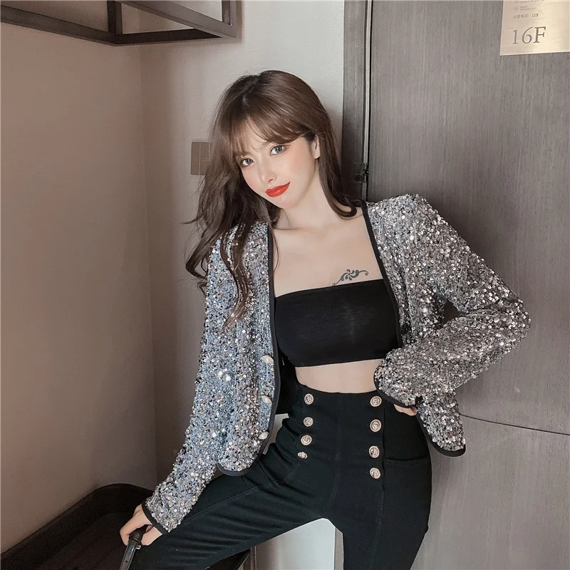 Женское осеннее Свободное пальто с V-образным вырезом и длинными рукавами |