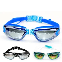 Стиль противотуманные гальванические очки Красиво в коробке мужские и женские летние очки для плавания силикагель линзы круг муравей