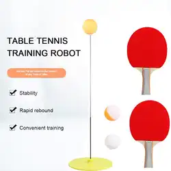 Pingpong тренажер Упругий стержень робот Тренировочный Набор с ракетка для настольного тенниса мячик для пинг-понга набор спортивных