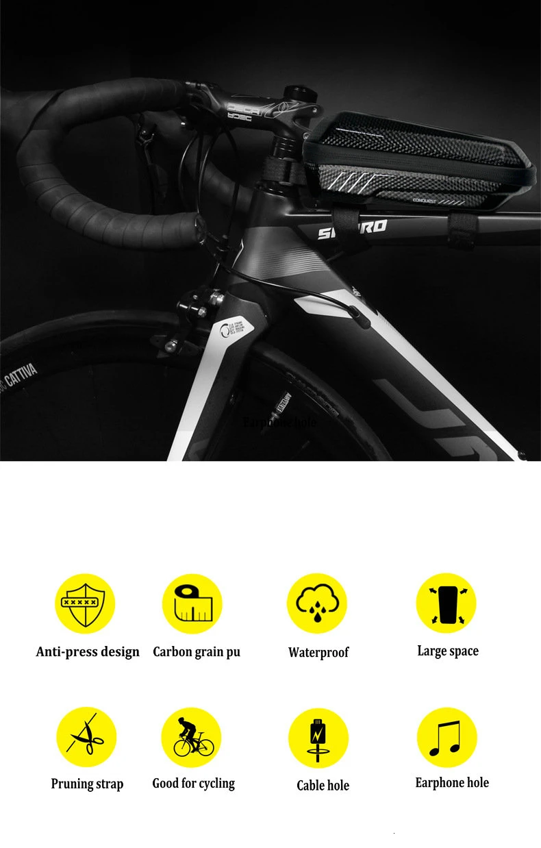 WILD MAN Bicycle Bag Triangle Frame Pannier MTB Road Cycling Top Tube Bag EVA Shell Waterproof for Repair Tools bolsa bicicleta (4)