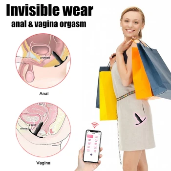 Sex Toys Bluetooth Dildo Vibrator for Men Prostate Massager Masturbators APP Remote Control Anal Plug Vibrators Big Butt Plug 5