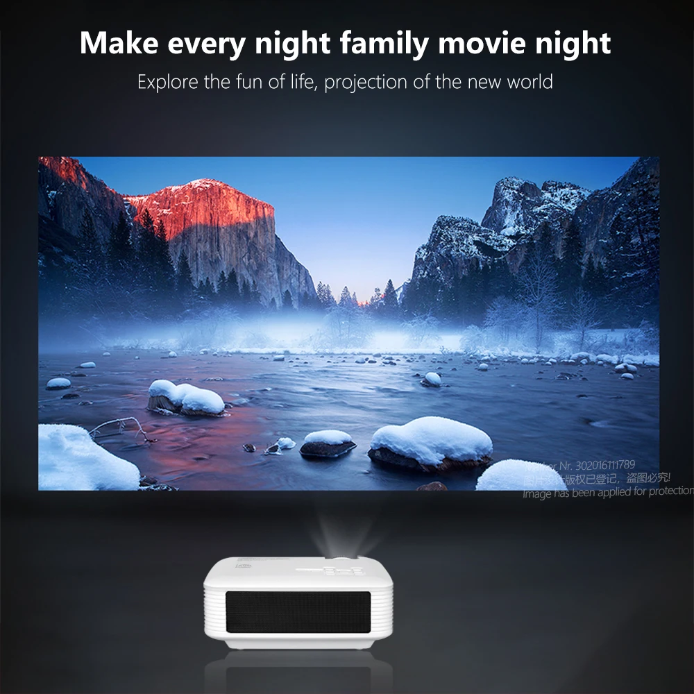 AUN mini projetor D50s 1280x720P/800x480P| suporte android wifi projetor 4k (x96q) | home theater full hd 1080p 3d | mini projetor portátil-2