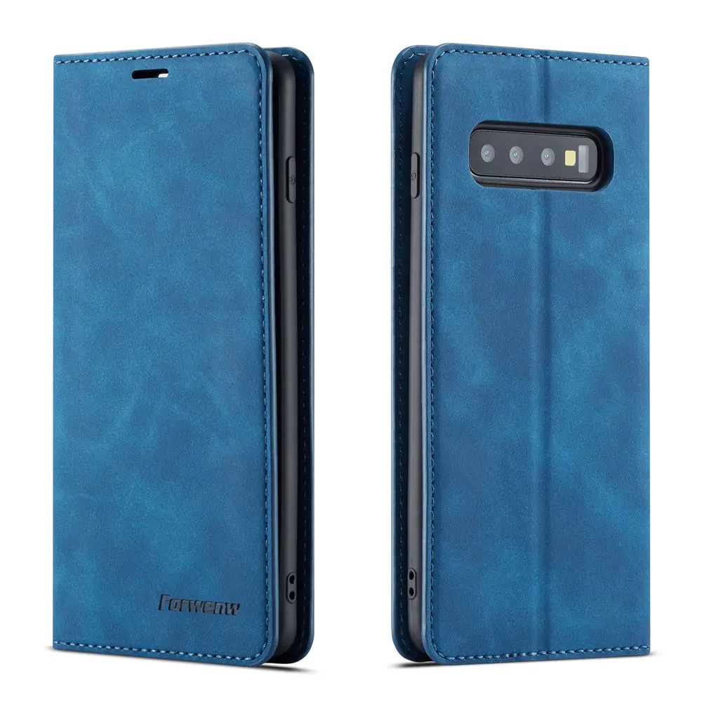 Роскошный кожаный чехол-бумажник с откидной крышкой для телефона samsung Galaxy S10 Plus+ S10e S 10 E Lite с магнитной подставкой для карт Galaxy S10 S10Plus