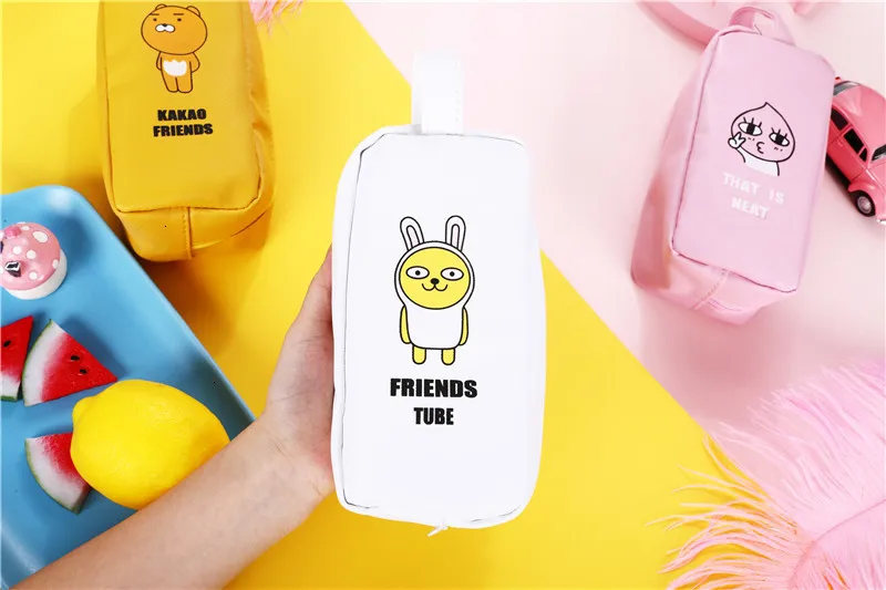 Кавайный кожаный чехол для ручек, тканевая сумка для карандашей etui, чехол для карандашей cuir, Стильный чехол для карандашей, школьная сумка, Плюмье 04995