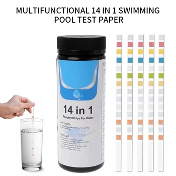 

50pcs/100pcs Water Test Strips 6in1 pH Nitrite Alkalinity Chlorine Hardness Test Paper