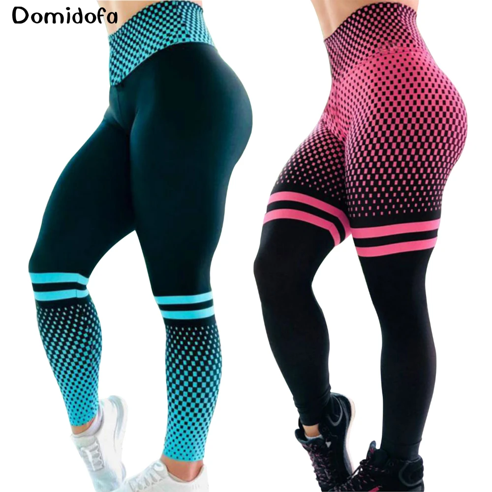 

A variety of styles can choose blue dot digital print leggings breathable slim yoga pants women's running polyester clothing