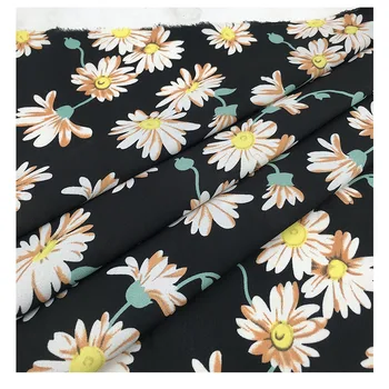 

Good drapery Sui Ju pattern 100% polyester crepe chiffon fabric print for summer dress