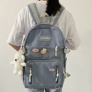 

DCIMOR High capacity vertical zipper backpack eye-splice Women Backpacks Female Travel bag Schoolbags for teenage girls Mochilas