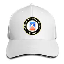 Американский армейский 7-й сигнальный Ветеран, унисекс, бейсбольная кепка, Классическая, на липучке, регулируемая, остроконечная, сэндвич, Дальнобойщик, шапка