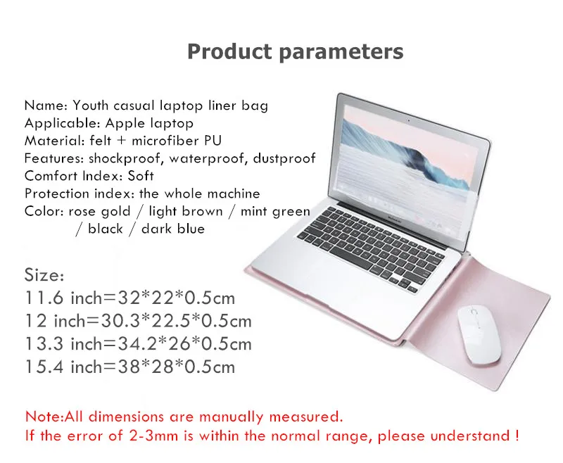 Модный шерстяной фетровый карман для ноутбука сумка для ноутбука чехол для Macbook Air Pro 11,6 12 13 13,3 15 15,4 дюймов против царапин мягкий чехол для ноутбука сумка