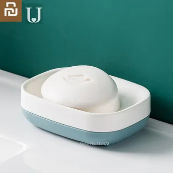 

Youpin jordanjudy double-layer drain soap box bathroom drain creative soap box soap holder Bathroom Shelves