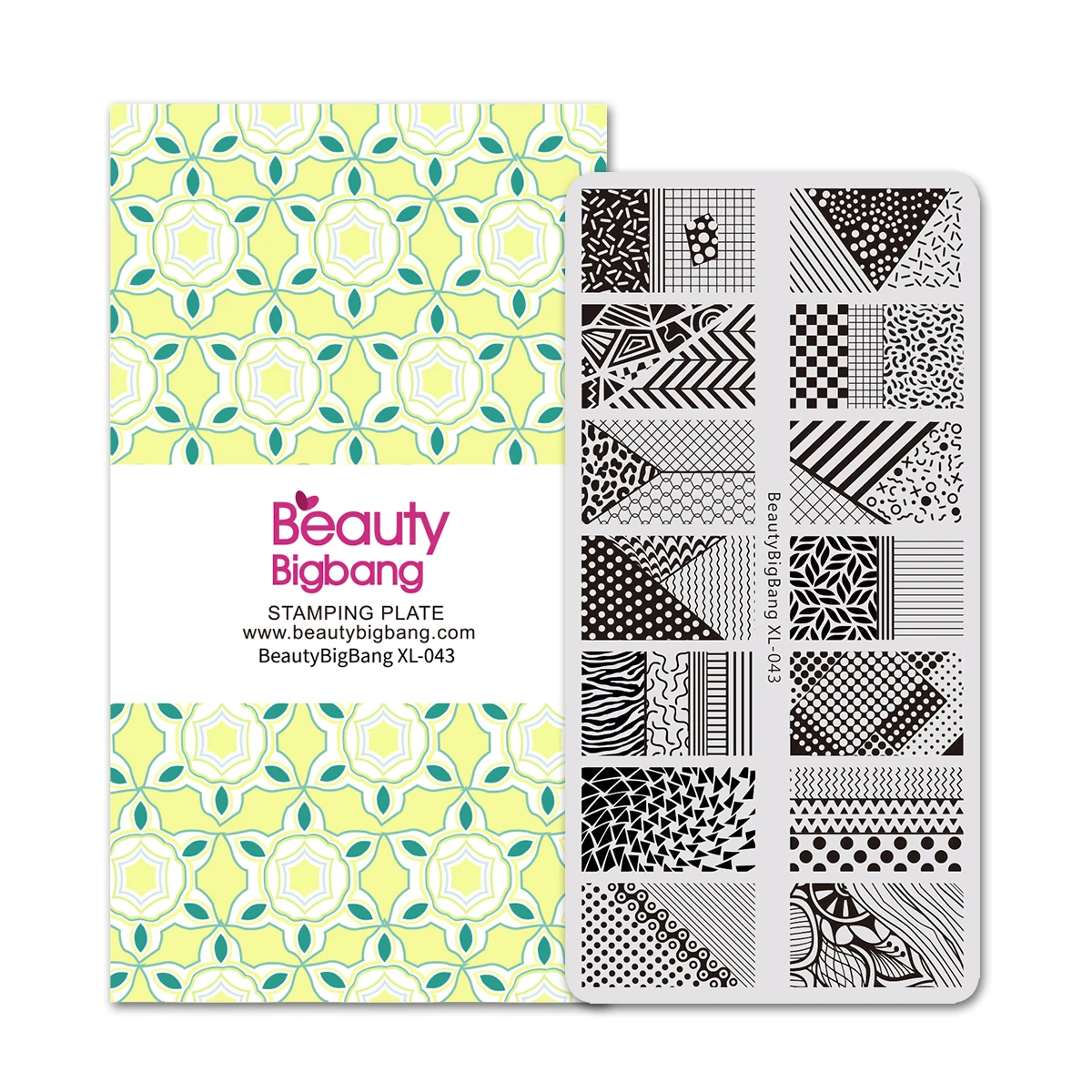 Beautybigbang набор штамповочных пластин для дизайна ногтей с изображением лимона винтажный Набор для печати на ногтях шаблон XL-001-XL-043 - Цвет: 43