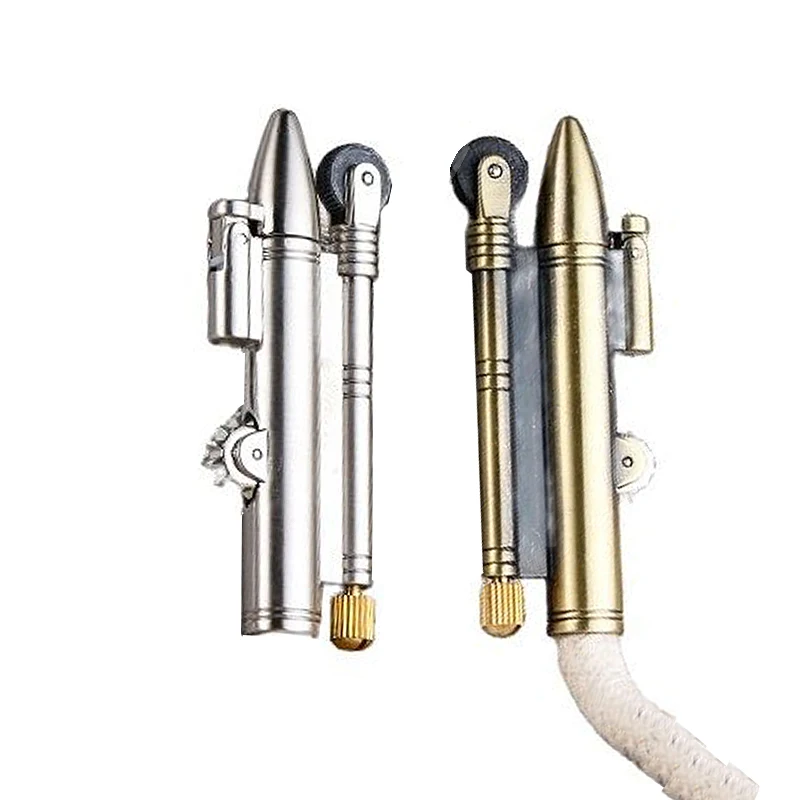 Metal Outdoor Camping Vintage Velvet Lighter Retro Rattlesnake Rope Trench No Oil 70*23mm Random Color | Дом и сад