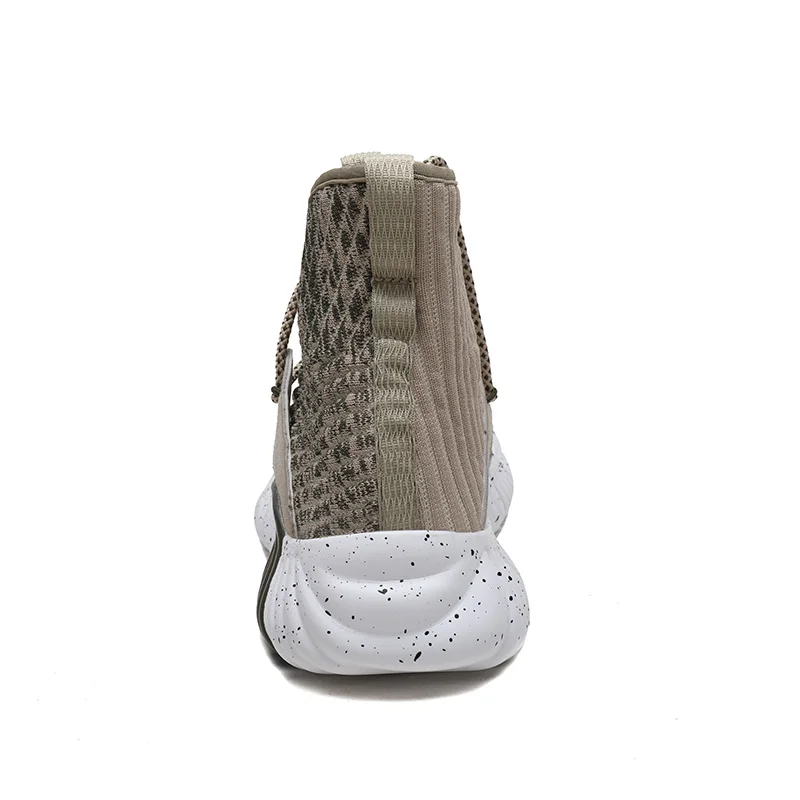 Breathable Men Running Shoes Lightweight Men Sock Shoes Male High Top Sneakers Fashion Slip on Men Trainers Chaussure Homme