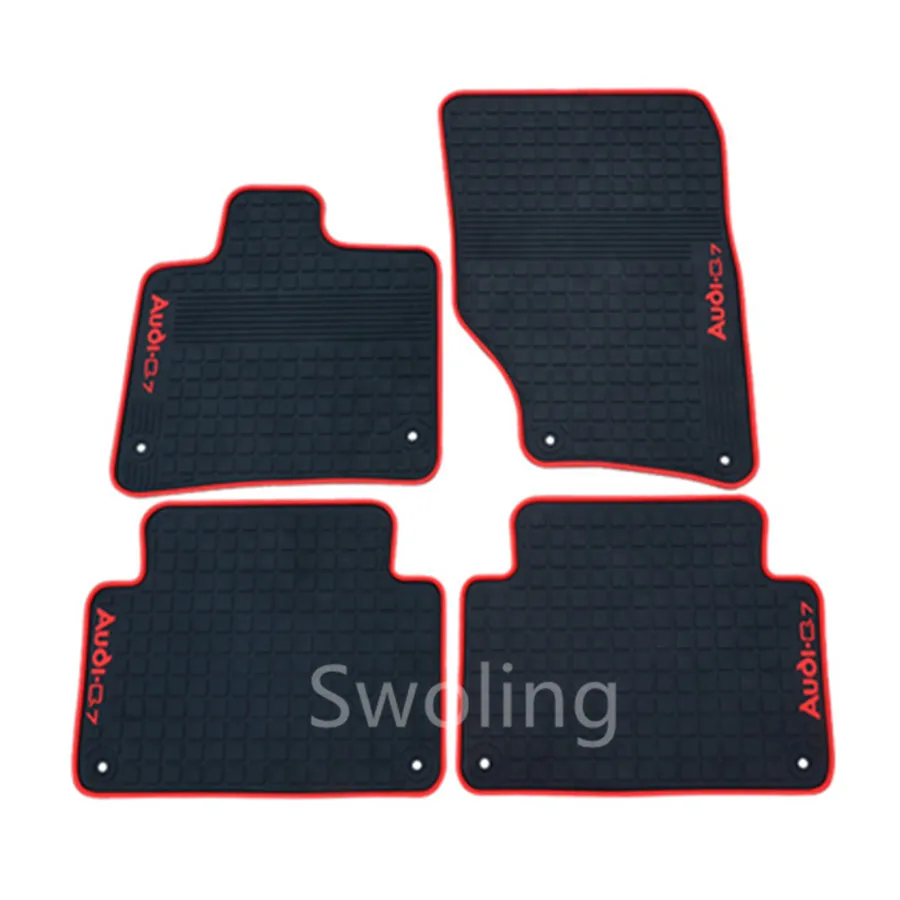 

For Audi Q7 2006 2007 2008 2009-2014 2015 High Quality Waterproof Anti Skip Latex Durable Carpets Special Rubber Car Floor Mats