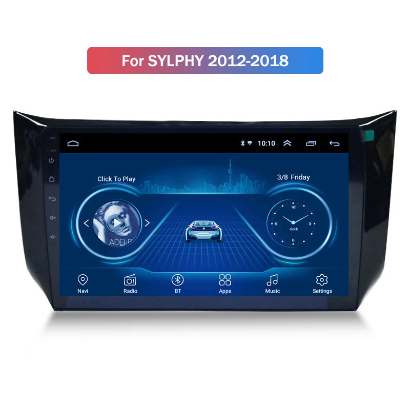 Для Nissan Sylphy 12-18 Android интеллектуальная интернет-навигация автомобильная машина 9