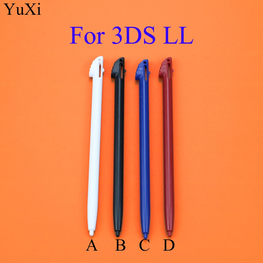 YuXi Black White blue red Plastic Touch Screen Stylus Pen For Nintendo 3DS N3DS XL LL Game Accessories