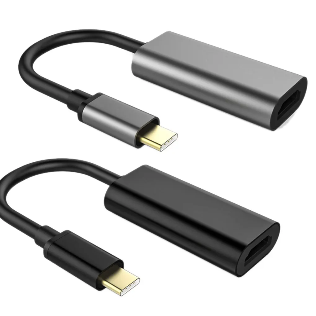 Видео адаптер type-c в HD из алюминиевого сплава USB-C типа телефона ноутбука к HDTV конвертер проектора