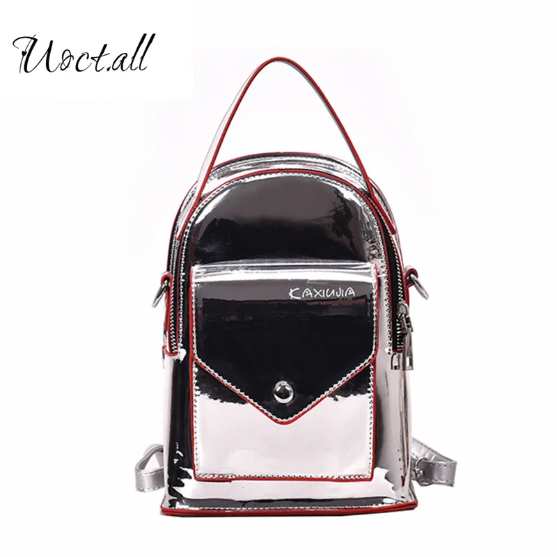 

Women's Bag Brand Originality Design backpack women 2019 new version of bright Joker small backpack ins wind travel bag tide