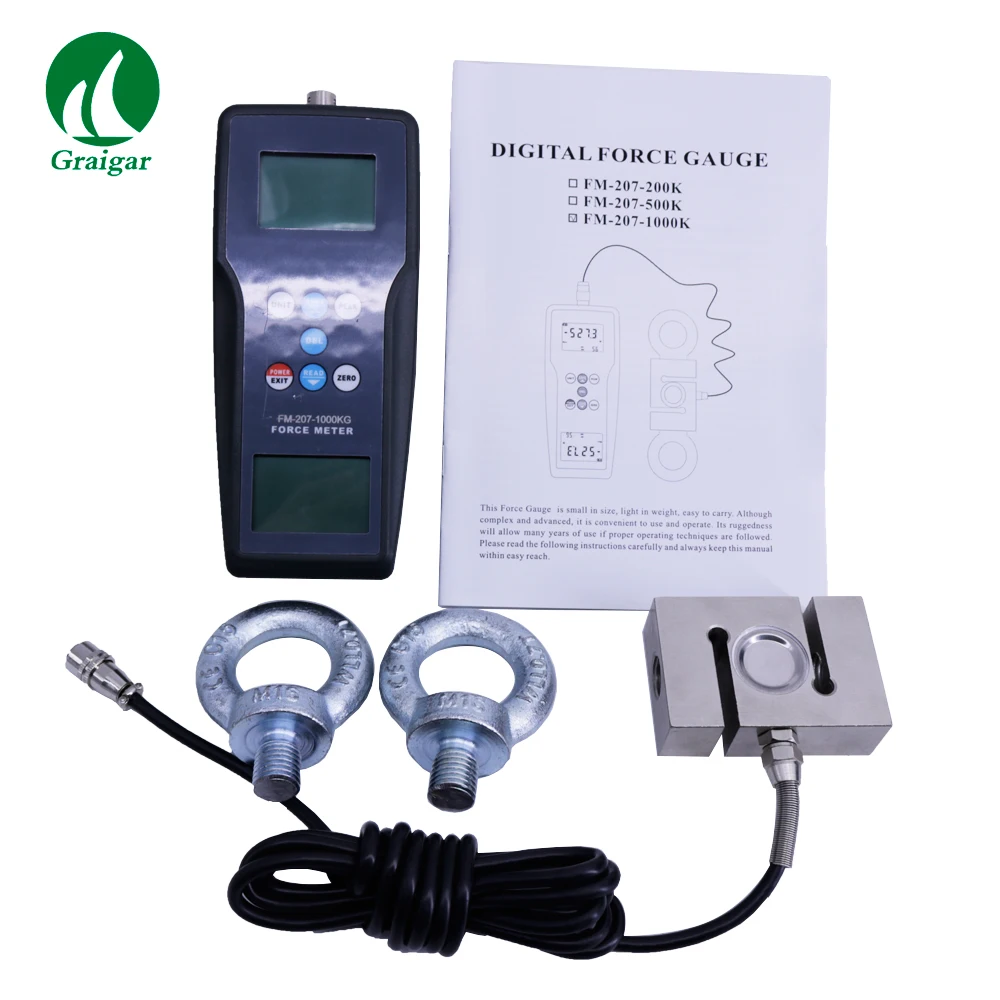 FM-207-1000K цифровой датчик силы толчка и тяги