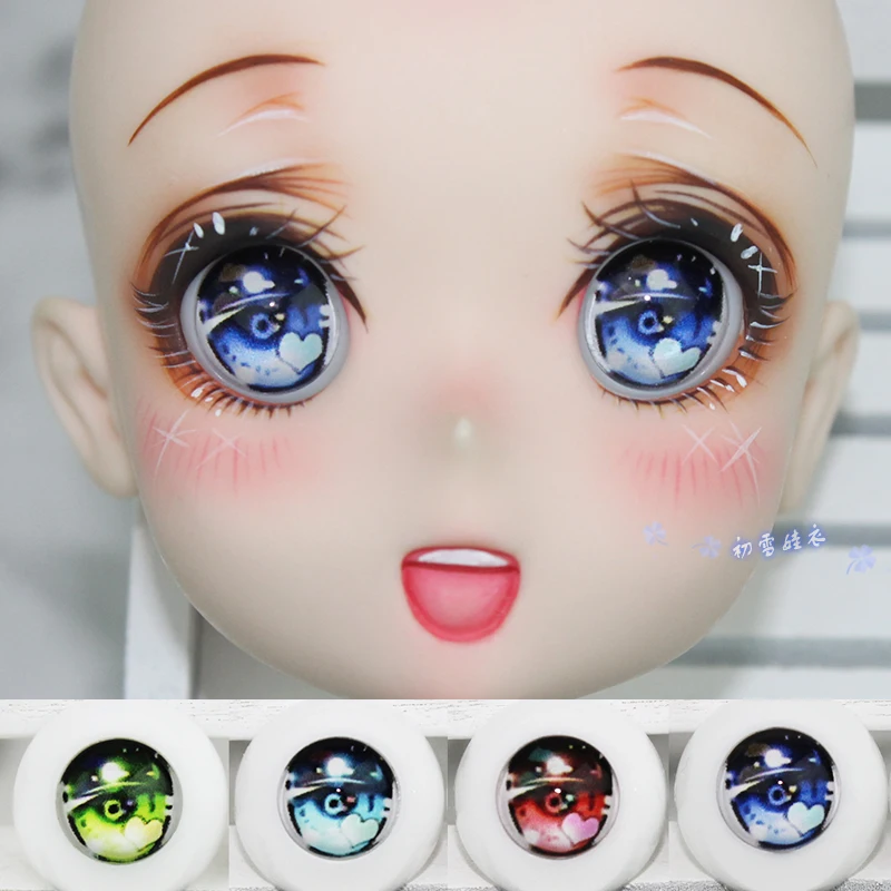 

Estartek Customized 1/6 1/4 1/3 Acrylic Night Action Anime Eyes for BJD SD DD Doll Action Figure DIY 14 16 18 20 22 24mm