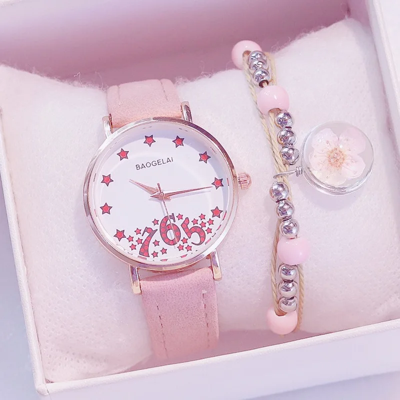

Luxury Women Girl Watch Fashion Leather Strap Pink Casual Clock Analog Quartz Crystal Wristwatch Bracelet Women Watches 2019