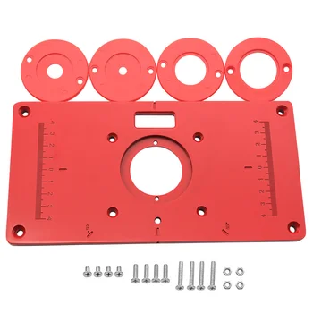 

Trimming Machine Flip Board Aluminum Router Table Insert Plate for Woodworking Tool DC112
