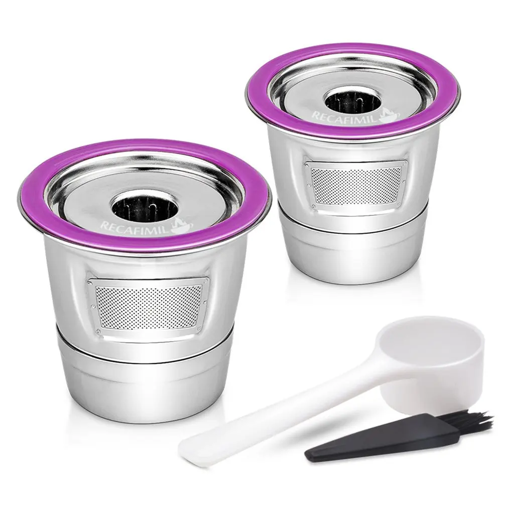 

Stainless Steel Coffee Filter K Cup Baskets Reusable Coffee Capsules Dripper Compatible With Keurig 1.0 & 2.0 Brewers