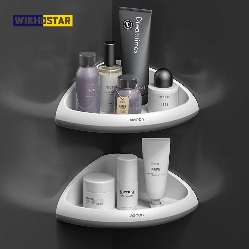 Bathroom Storage Rack Bathroom Shelf Shampoo Holder Wall Mounted Triangular Corner Shelf Bathroom Organizer Kitchen
