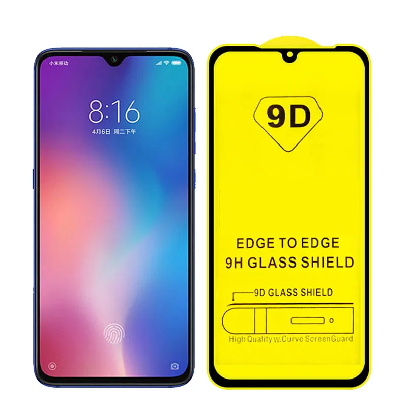 200 шт 9D полностью проклеенное закаленное стекло для Xiaomi Redmi Note 8 T/Note 8 Pro/Redmi 7 Pro/8A/7A/Note 7/Note 6 Pro Защитная пленка 2.5D