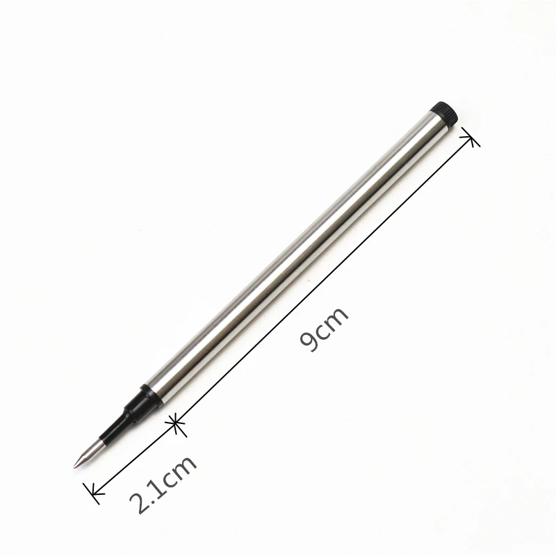 0.5mm blue and black Red roller Pen Refill Smooth writing Metal ballpoint pen refill 5PCS/lot Stationery pen writing accessories 5