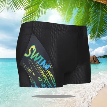 

Men's Swimming Trunks Male Swimming Swimwear Boxer Shorts Bathing Suit Trunks Swim Beach Wear Briefs Embossed Swimsuit Beachwear