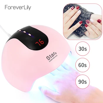 

36W 12 LED Lamps Sun UV LED Lamp Nail Dryer LCD Display LED Nail Art UV Lamps Manicure All Gel Nail Polish Dryer Mini USB Lamp
