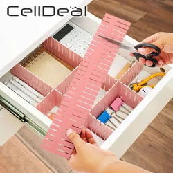 DIY Adjustable Drawer Storage Divider Household Free Combination Partition Board Plastic Space-saving Division Tools