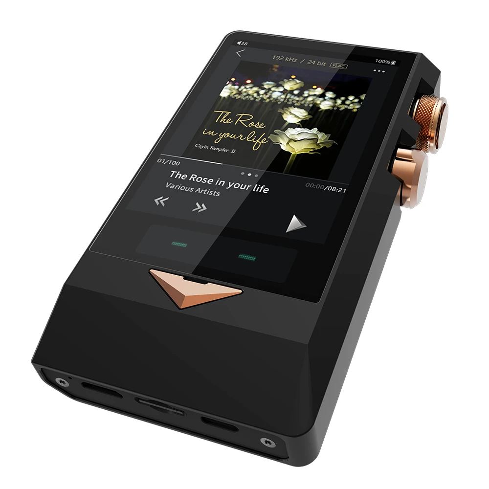 CayinN8 латунная черная вакуумная трубка портативный плеер DSD256 PCM32Bit/384kHz SACD ISO AK4497EQ USB