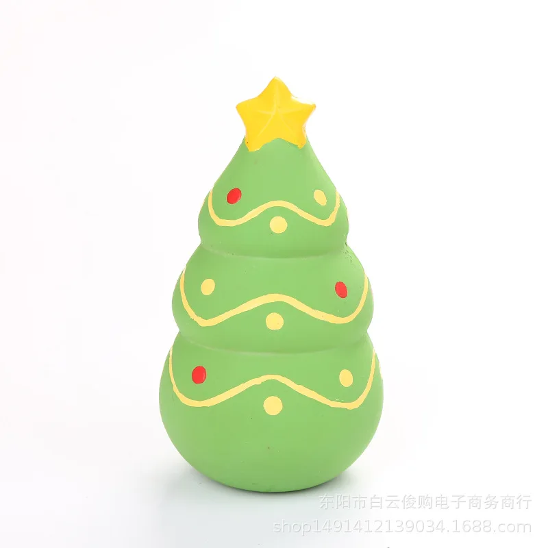 Christmas Tree Рождественская собака игрушка собака жевательные игрушки собака зубная щетка для домашних животных молярная зубная Чистящая палочка Собачка Щенок стоматологический уход товары для домашних собак - Цвет: Christmas Tree