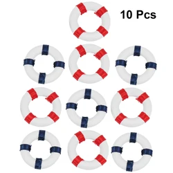 10pcs Mini Swimming Ring Mini Summer Decorations Education Fun Lightweight Cute Figurine Craft Toy Miniature Toy Home