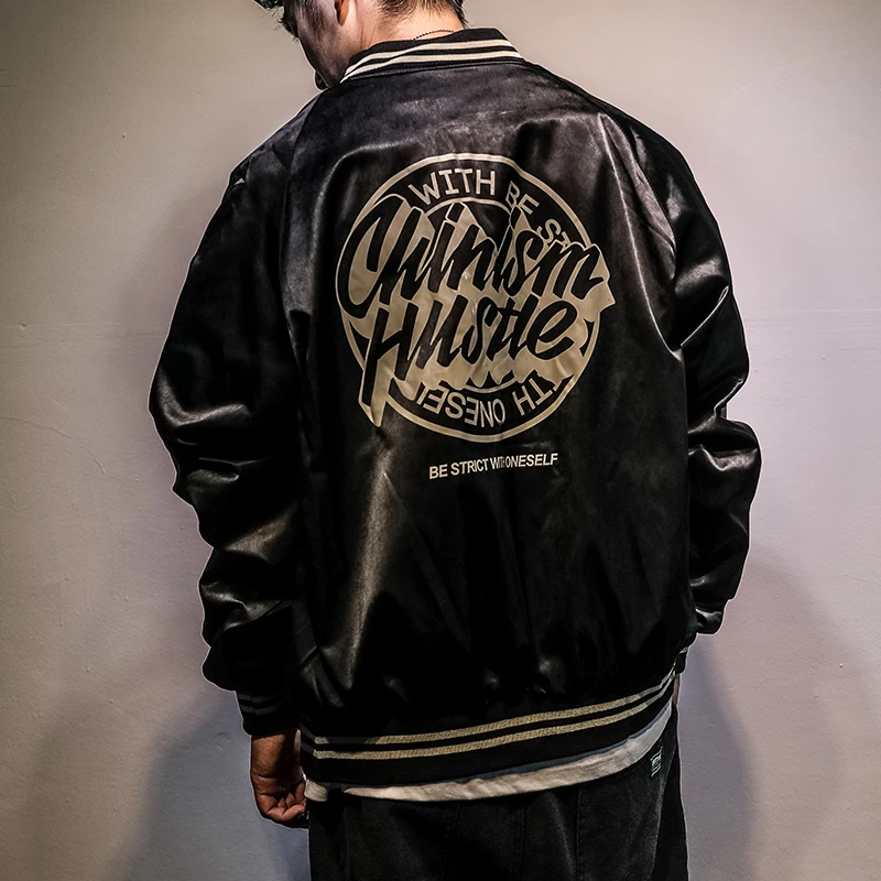 Spring And Autumn Men 'S Pilot Jacket Korean-Style Trendy Loose Hip Hop Ins National Fashion Casual Baseball Uniform | Мужская
