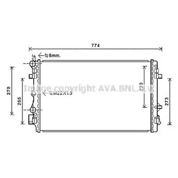 

Radiator cooling system AUDI: A1 (8X1) 1.4 TFSI/2.0 TDI/2.0
