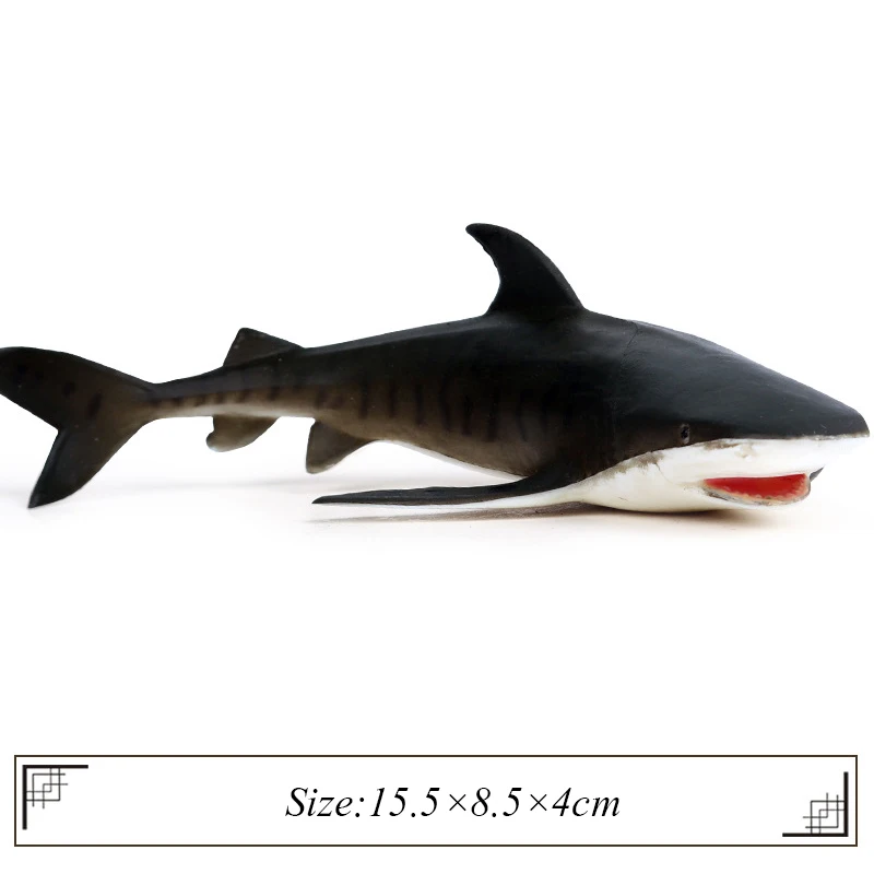 Детская Океаническая и морская жизнь, Игрушечная модель животного, большая белая акула, Кит, Акула, модель, развивающая игрушка, игрушка в виде акулы для мальчиков - Цвет: C-1PCS
