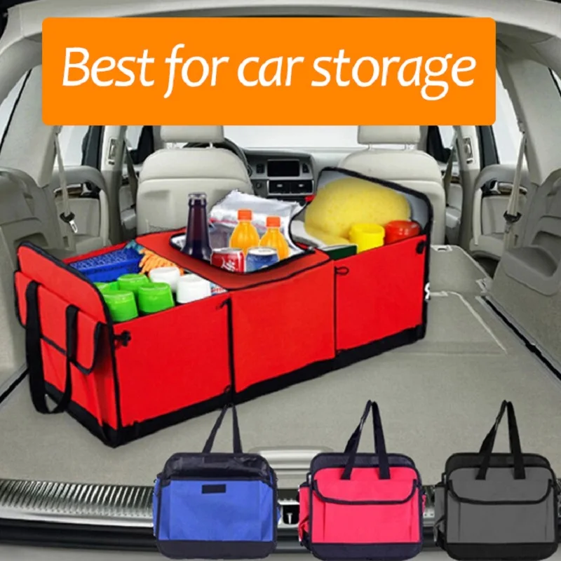

Car Trunk Organizer Adjustable Backseat Storage Bag Net High Capacity Multi-use Oxford Automobile Seat Back Organizers Universal