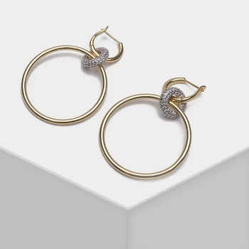 

Amorita boutique Circular design detachable fashion drop earrings